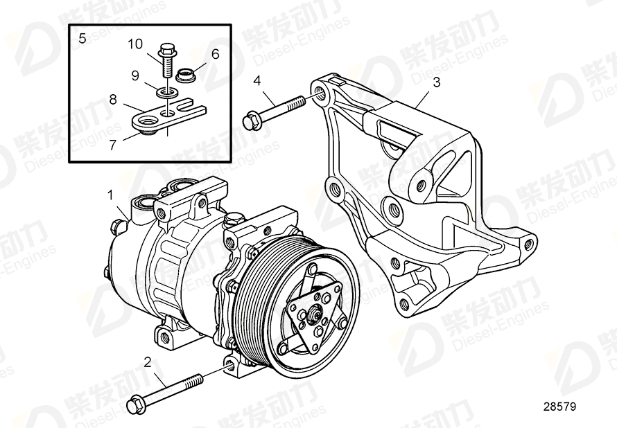 volvo penta End fitting 22447237 Drawing volvo penta End fitting 22447237 Drawing